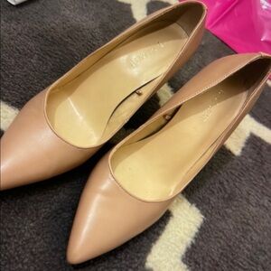 Elegant Nude Leather Heels